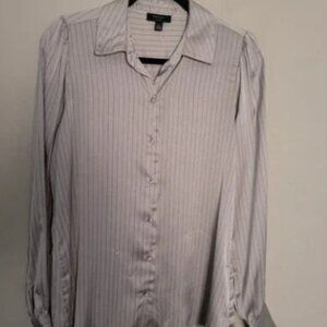 HAVER PINSTRIPE BLOUSE SZ XL